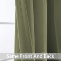 Sage Blackout Curtains 96 polegadas de comprimento